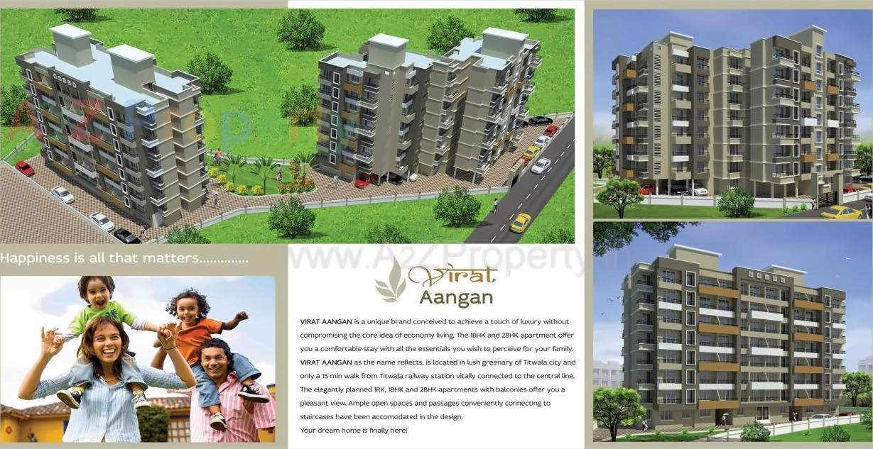 3D Elevation of real estate project Virat Aangan  No located at Titwala, Thane, Maharashtra
