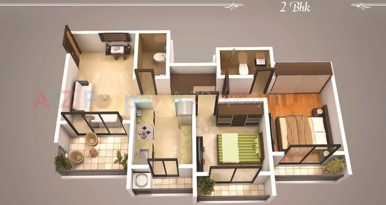 Layout of real estate project Virat Vastu located at Kalyandombivali-m-corp, Thane, Maharashtra