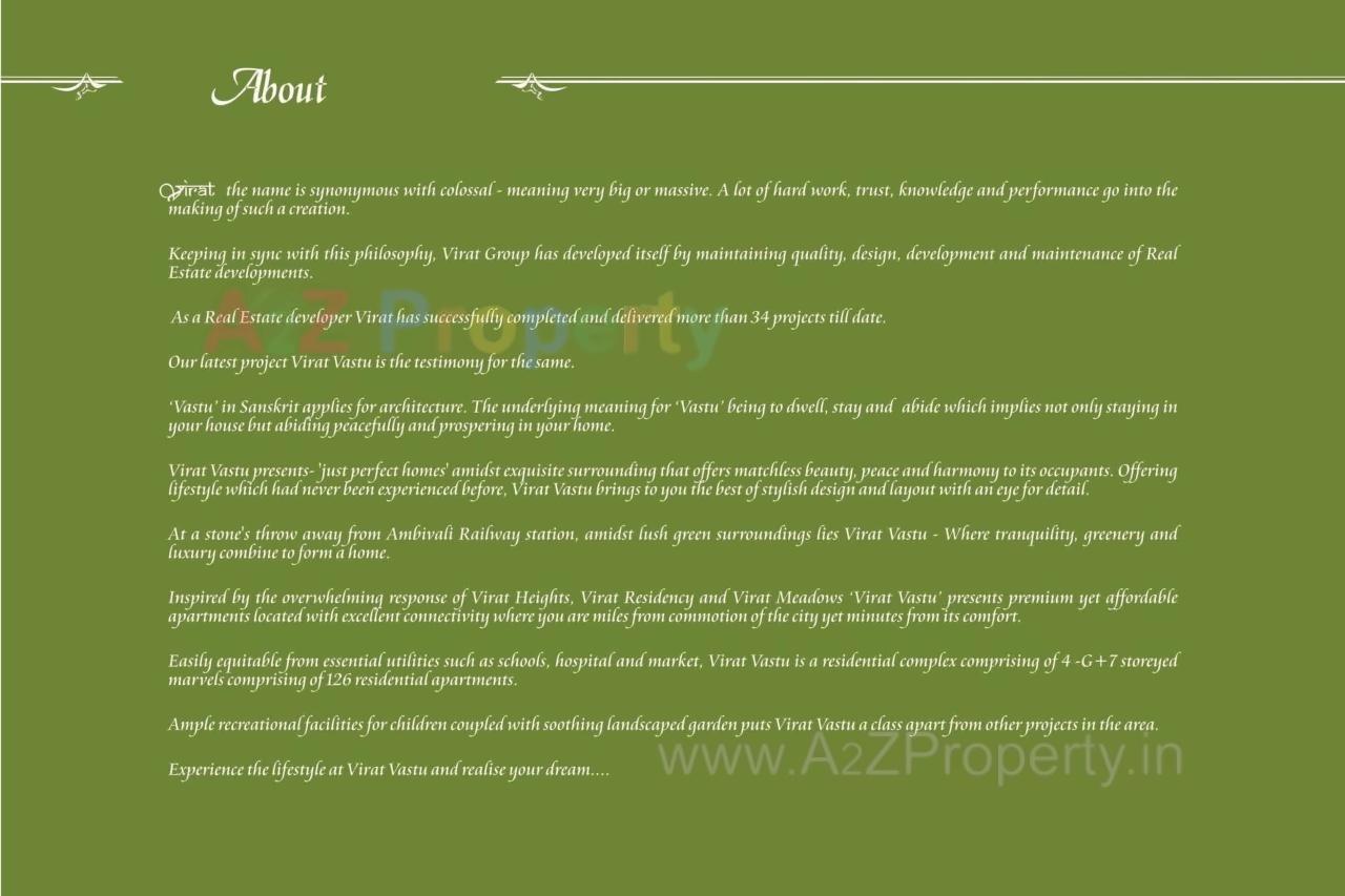  of real estate project Virat Vastu located at Kalyandombivali-m-corp, Thane, Maharashtra