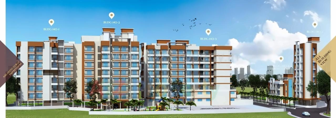 3D Elevation of real estate project Vitthu Paradise  No located at Katemanevali, Thane, Maharashtra