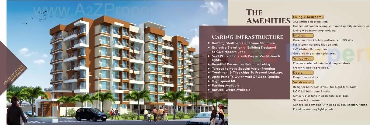 3D Elevation of real estate project Vitthu Paradise  No located at Katemanevali, Thane, Maharashtra