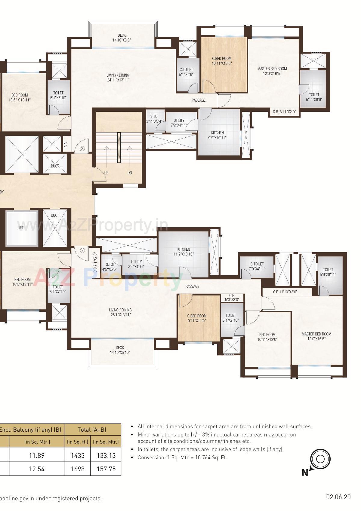 Layout of real estate project Willowcrest located at Thane, Thane, Maharashtra
